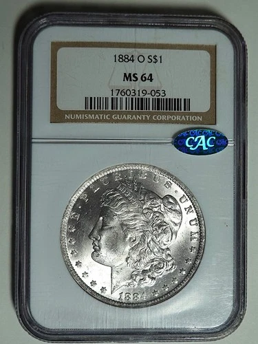 1884-O NGC Morgan Dollar MS64 and CAC
