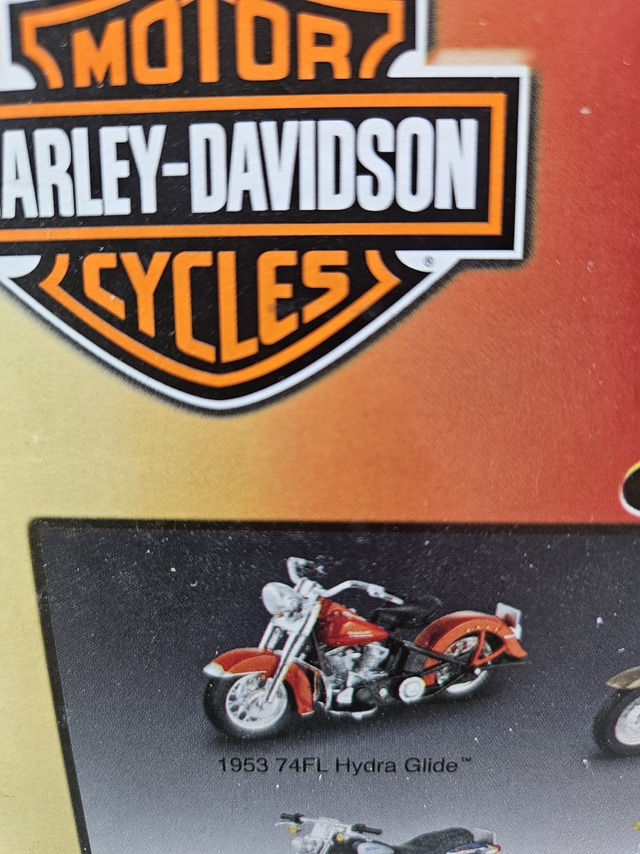 Maisto Harley Davidson 1953 74FL Hydra Glide Red Motorcycle