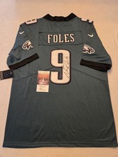 NICK FOLES signed EAGLES custom jersey JSA COA SIZE S