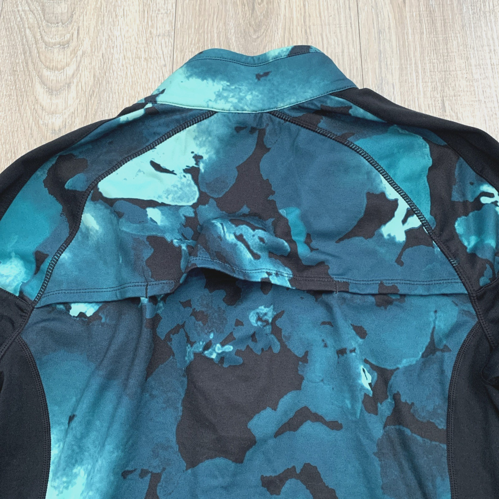 Fabletics Jojo Performance Jacket Black Green Zip… - image 5