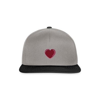 Herz Stickerei Snapback Cap