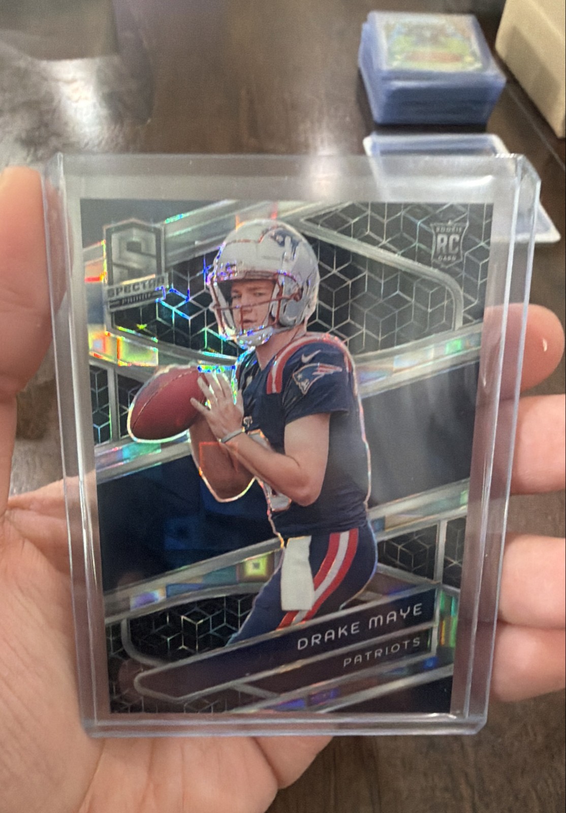 2024 Panini Spectra - Rookies Drake Maye #113 Spectris Prizm /30 (RC)