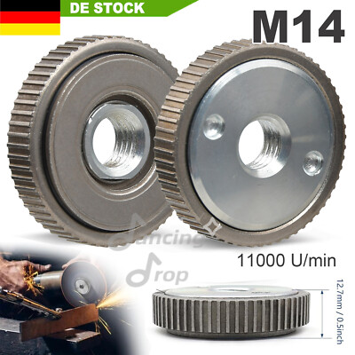 2tlg Schnellspannmutter für Winkelschleifer M14, Spannmutter für Flex,Flange Nut