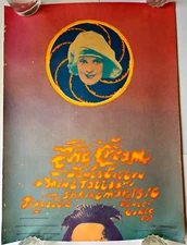 CREAM 1968 Original 1st Print Shrine Auditorium AOR 3.73  Van Hamersveld Poster