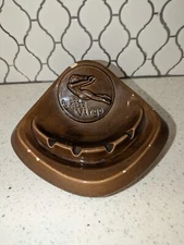 Vintage Atlantic Mold Ceramic Ashtray, Zodiac Virgo