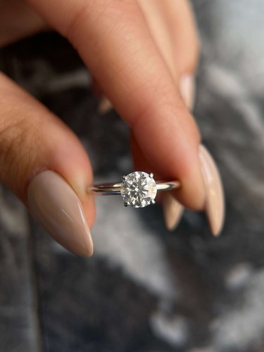 CERTIFICATE OF AUTHENTICITY Certified Diamond Ring VVS2 D Round 0.50 Best Price - 第 9/11 張圖片