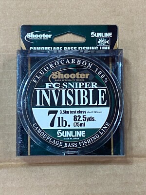 SUNLINE Fluorocarbon Fishing Line JDM FC Sniper Invisible 7 lb.  82.5yds.