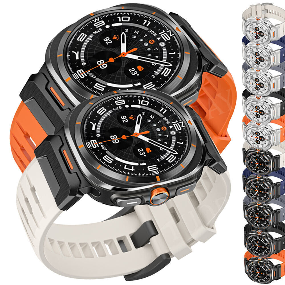 Samsung Galaxy Watch Ultra 47mm Rugged Silicone Band with Metal Connector