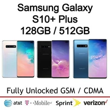 Samsung Galaxy S10+ Plus G975U 128GB /512GB /1TB Factory Unlocked Phone Open Box