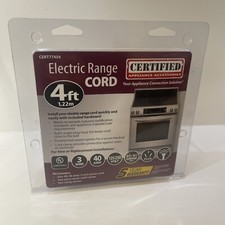 NEW - Certified Appliance Accessories 4 Ft 3 Wire 40 Amp Electric Range Cord