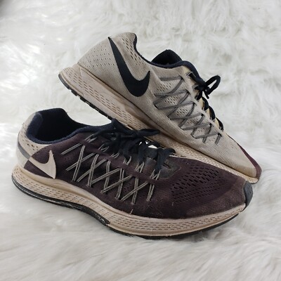NIKE DOS Zoom Pegasus 32 Black Gray Running Shoes Mens Size US 11.5 EUR 44