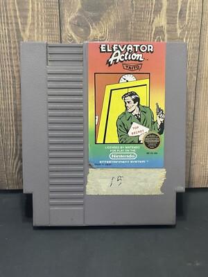 NES - Elevator Action - Nintendo Entertainment System Vintage Game