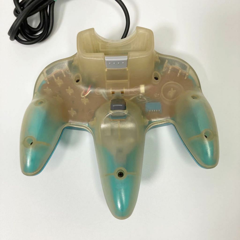 Nintendo 64 N64 Console Clear Blue & Controller & charger In Nintendo 64 N64 Console Clear Blue & Controller & charger In