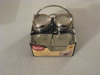 Tablecraft Chrome Salt And Pepper Shakers And Napkin Caddy, New, Free Shipping on sale Tablecraft Chrome Salt And Pepper Shakers And Napkin Caddy, New, Free Shipping on sale