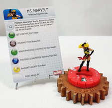 Marvel HEROCLIX Civil War SOP Set Common 004 Ms. Marvel w/Card