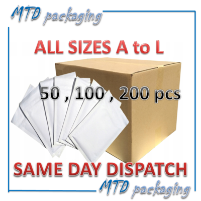 White Corrugated Mailers – 3 Sizes (50, 100, Or 200 Pack) Shipping Boxes
