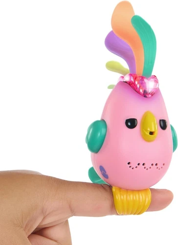 Fingerlings Sweet Tweets Interactive Toy Figure Pink Bird Debbi