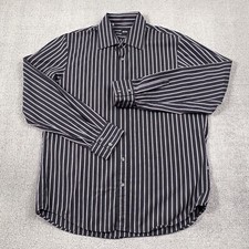 Hugo Boss Shirt Adult Large Striped Button Up Long Sleeve Casual Formal Men's