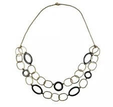Charming Charlie Double Strand Chain Necklace