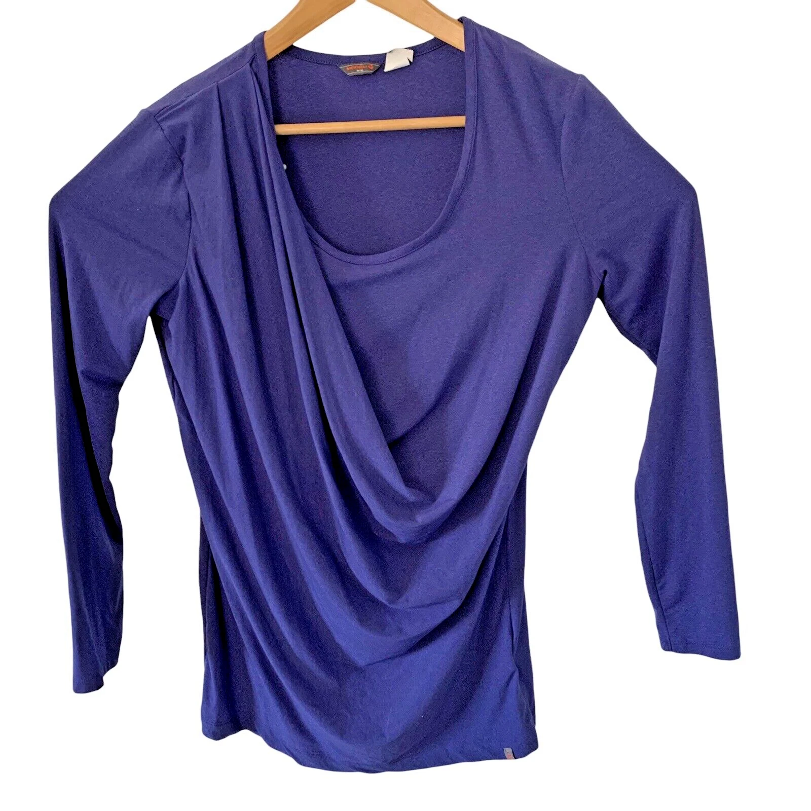 merrell top select wick activewear long sleeve tunic purple 