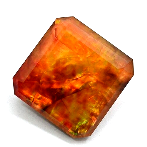 Very Rare Natural Ammolite Opal-Like Organic Doublet 48.05 Ct Certified Gemstone - Picture 4 of 5