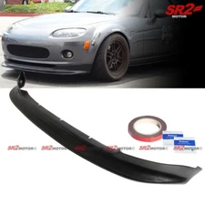 For 2006-2008 Mazda MX-5 Miata GV Style Unpainted PU Front Bumper Lip Spoiler