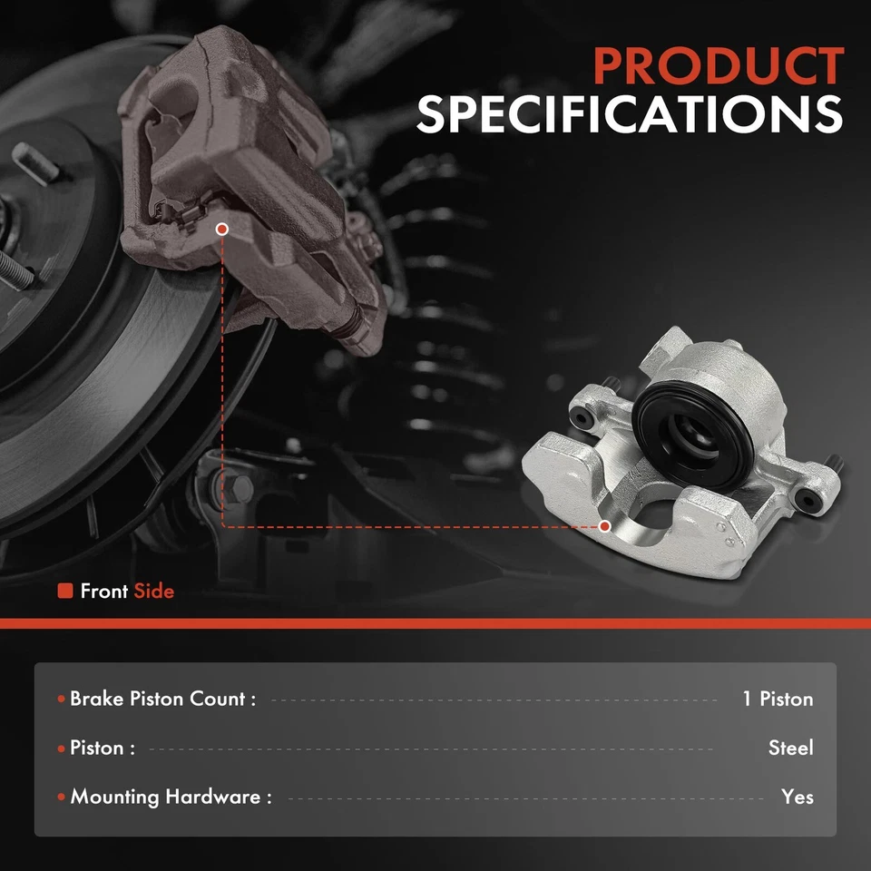 Pinza de freno delantera 2 piezas para Ford Mustang 1984-1986 Mercury Grand Marquis Foto 2 de 4