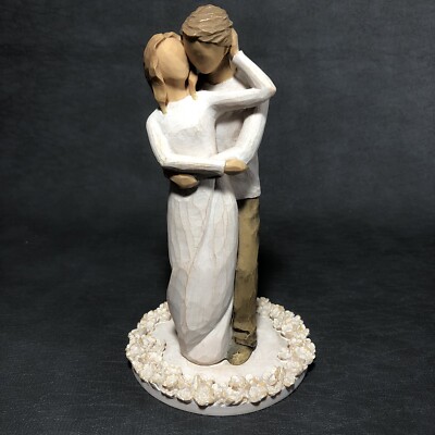 6'' Willow Tree ''Together'' Wedding Cake Topper True Partners Love Figurine 2012
