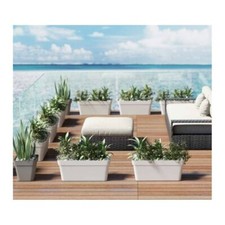 FIORIERA CASSETTA RETTANGOLARE CLEO CON RUOTE IN PLASTICA 80 CM VECA