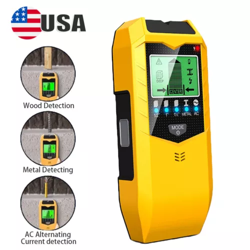 5 in 1 Digital Stud Finder Wood Metal Pipe Wire Wall Scanner Sensor LCD Detector - Bild 2 von 10
