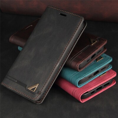 For iPhone 17 16 15 14 13 Pro Max Plus Case Wallet Leather Magnetic Flip Cover