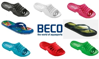 Beco Damen Badelatschen Saunalatschen Beach Slipper Pantolette Gr. 36 - 41