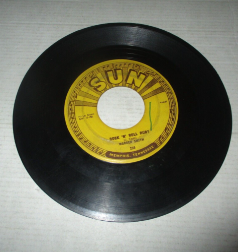 Warren Smith Rock 'n Roll Ruby/I'd Rather Be Safe Than Sorry Sun #239 45 RPM - Afbeelding 1 van 2