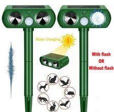 Outdoor Garden Ultrasonic Solar Animal Repeller Skunk Squirrel Dog Deer Sensor