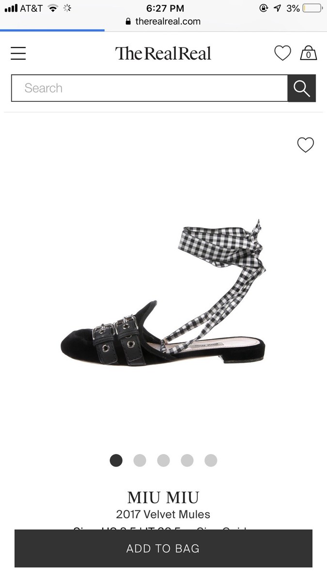Miu Miu Ankle Strap Flats | eBay