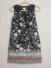 Loft Women’s Blue Floral Sleeveless Dress Size 2 Petites (BB5-4)