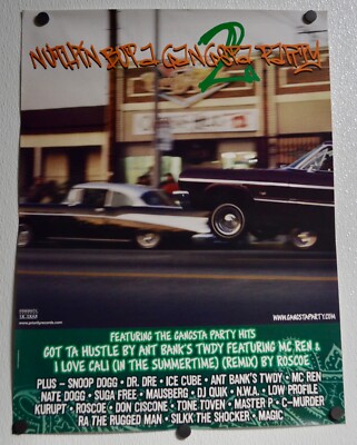 Nuthin' But A Gangsta Party 2. 18x24 Original Promotional