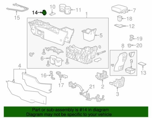 Genuine GM 2012-2017 Buick Verano Jet Black Base Parking Brake Switch 22747745 - Bild 2 von 2