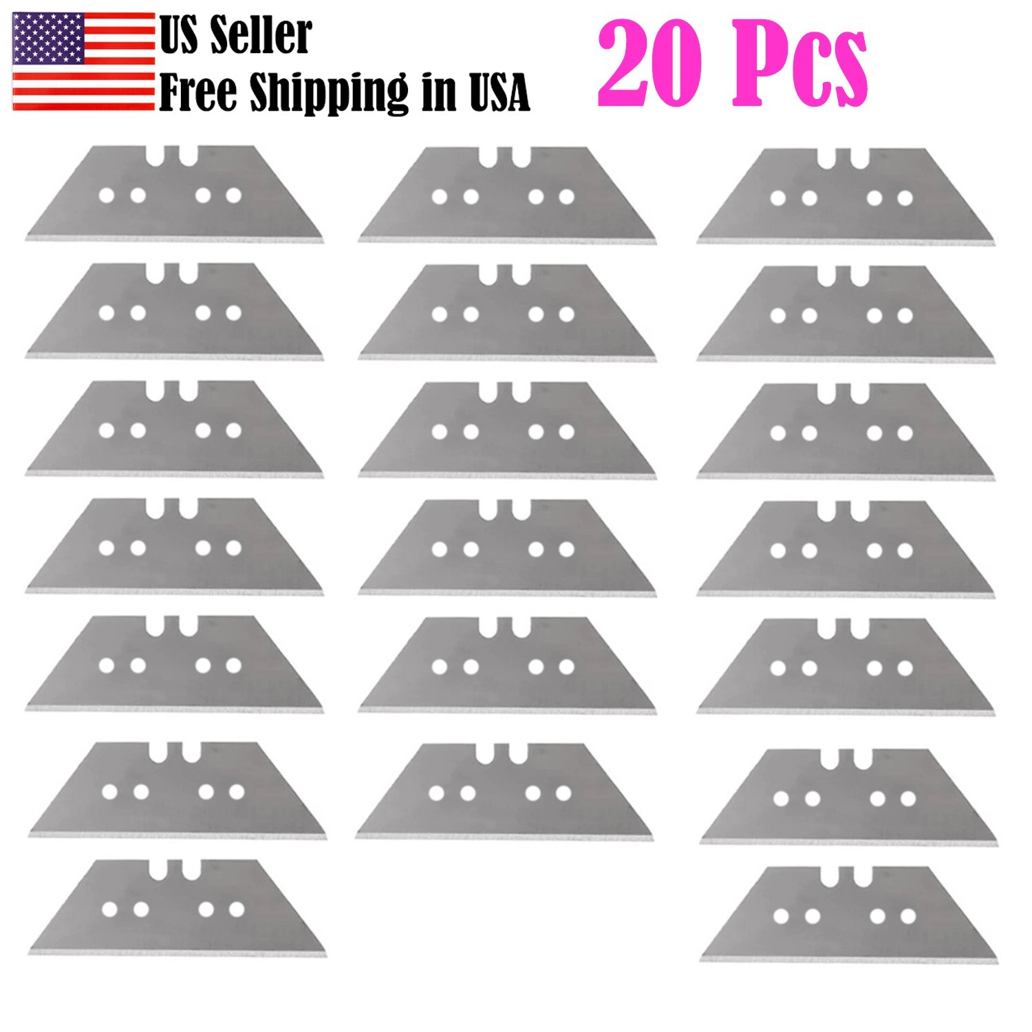 Blades Cutter Replacement Steel Knife Kit Refill (20 Pcs)