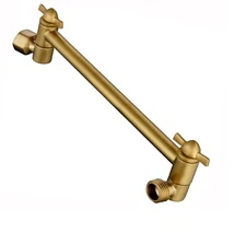 New 10" Solid Brass Adjustable Shower Extension Arm for Shower Head, BAR1054-39