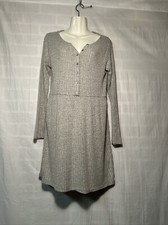 TARGET Art Class Ribbed, Long Sleeved Dress in Gray Size XL (14/16)