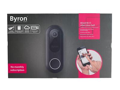 Byron Kabelgebundene Video-Türklingel mit WLAN,-Full HD 1080p, Grau - DSD-28119