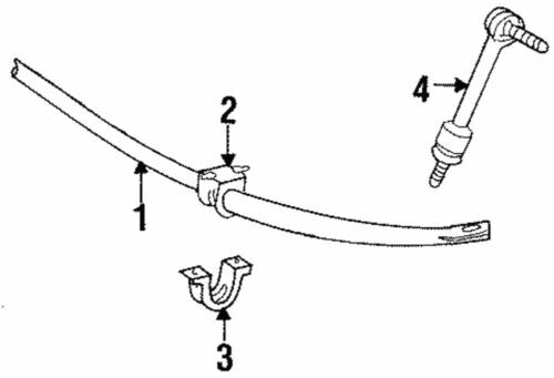 Aislador de barra estabilizadora para Ford Crown Victoria y Town Car 1995-2002 P/N F4AZ-5493-A
