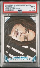 Jyn Erso - 2018 Star Wars Masterwork Sketch Card by Rees Finlay   PSA 9