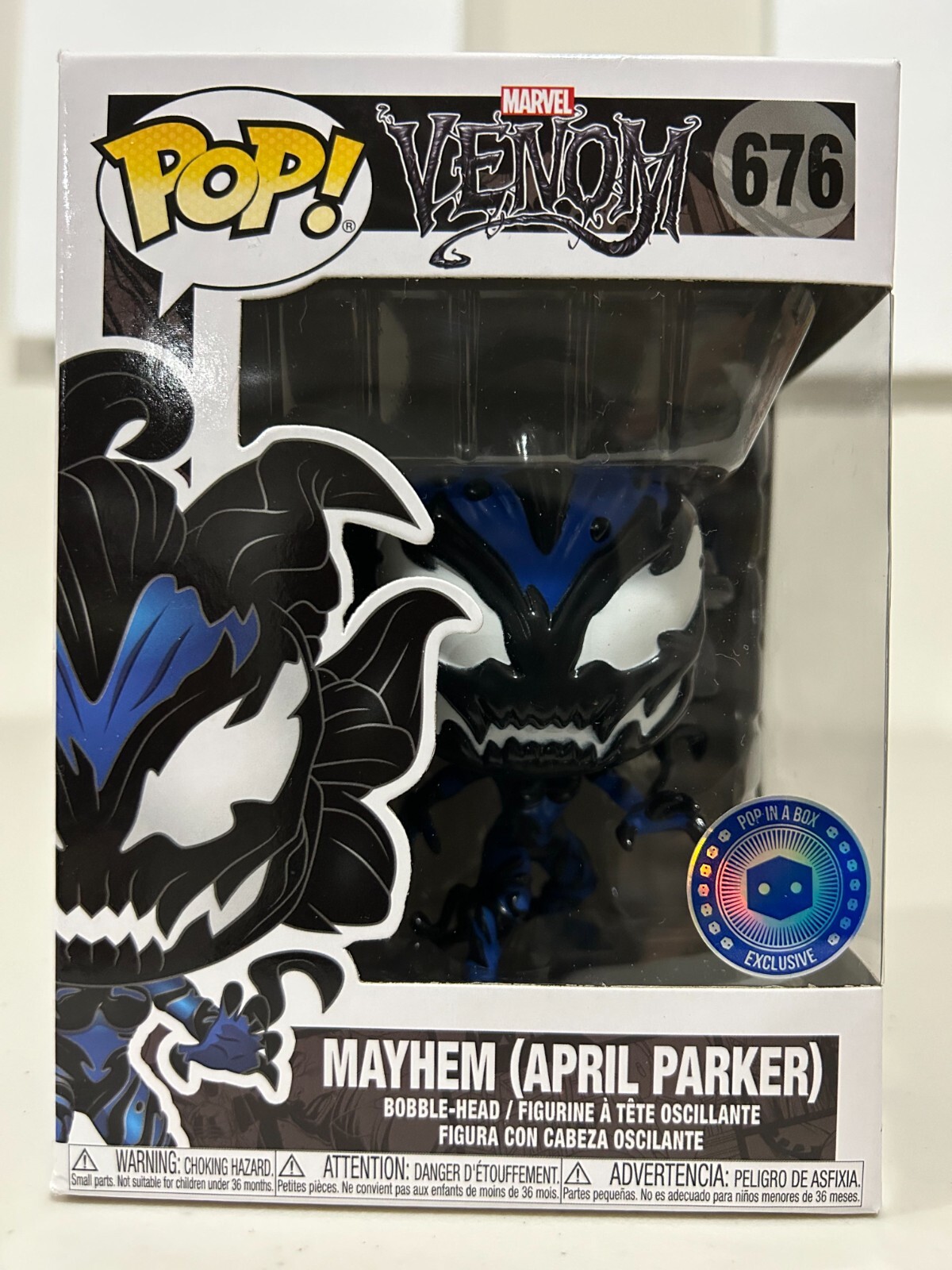 Funko Pop! Marvel Venom Mayhem (April Parker) 676 Gitd Piab Exclusive