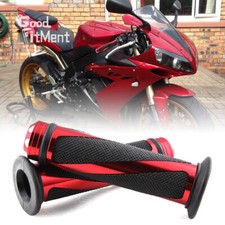 2Pcs 7/8" Red Motorcycle Handlebar Grips For Yamaha YZF FZR FZ 600 R6 FZS 1000