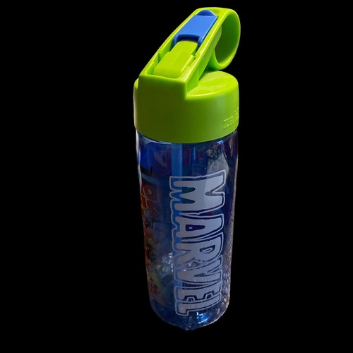 Marvel Comics Spiderman Hulk bottiglia d'acqua con paglia flip top - Foto 8 di 21