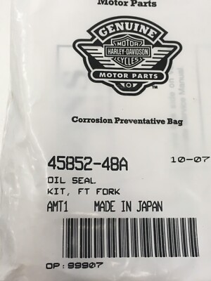 Harley-Davidson Front Fork Oil Seal Kit P/N 45852-48A | Genuine