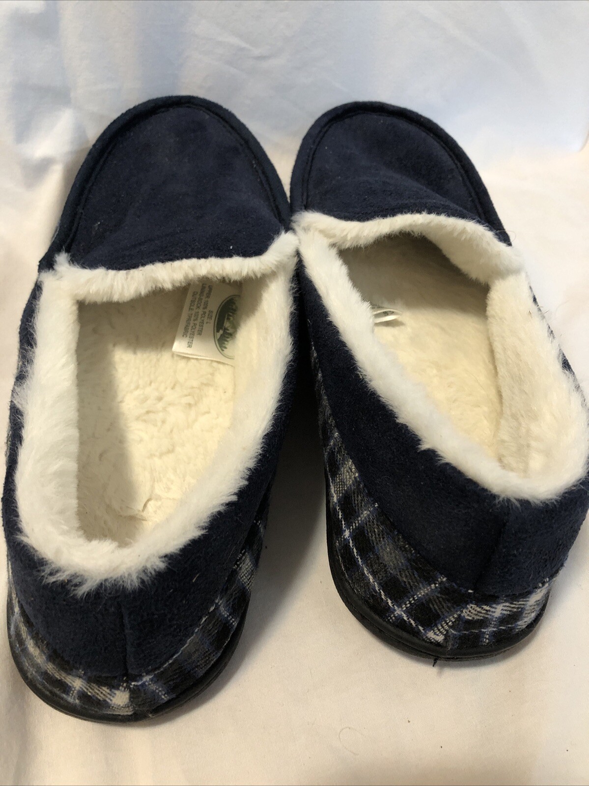 SAOLA Pantofole mocassini Woodland Creek nuove taglia L (11 12) suola in gomma finta pelliccia