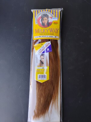 100% Human Hair Extension - 10'' - Milky Way Yaky Weave. Color 30